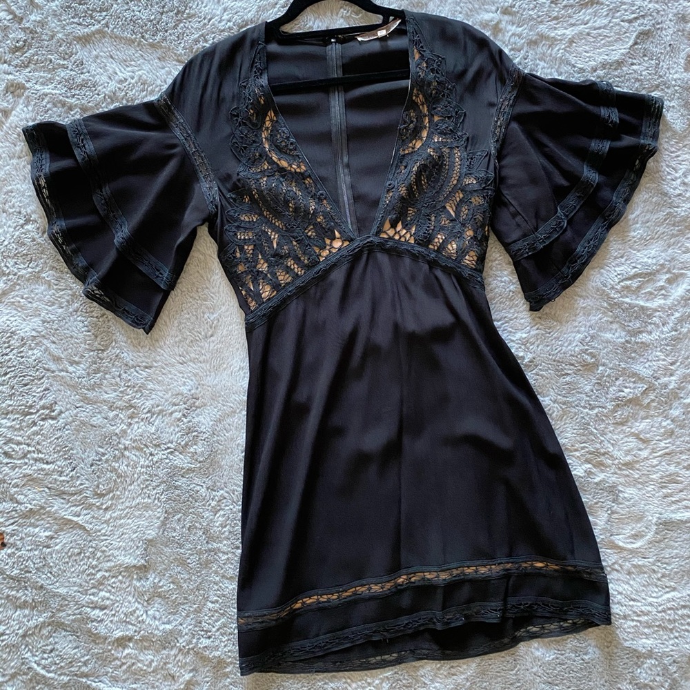 For love and Lemons black mini dress